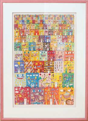 « Lost in a concrete jungle » de James Rizzi (1950-2011)