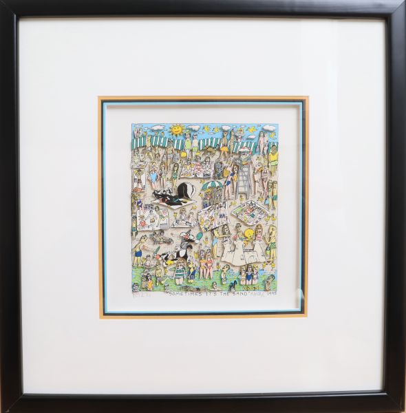 « Sometimes it’s the sand » de James Rizzi (1950-2011)