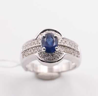 Bague Saphir et diamants