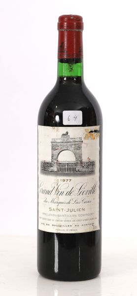 64 Grand vin de Leoville du Marquis de Las Cases 1977
