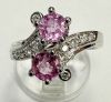 Bague Toi et moi - Saphirs roses