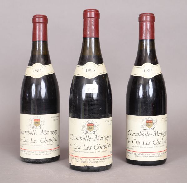 Chambolle-Musigny 1er Cru Les Chabiots (x3) 1985