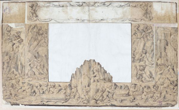 Peter Candid (1548-1628) « Putten beam Bau eines Tempels »