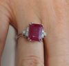 Bague Rubis taille Emeraude