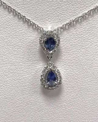 Collier Saphirs Poires