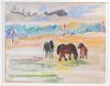 Moritz NEY (né en 1947) - Les chevaux sauvages