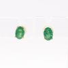 Paire de boutons d'oreilles - Emeraude