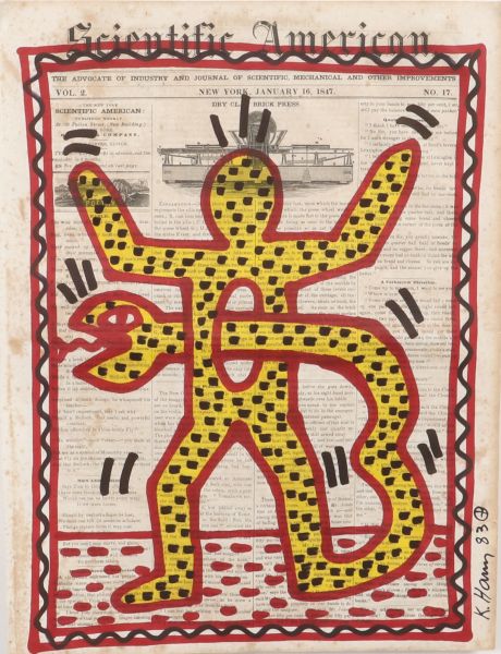 Keith Haring (1958-1990) attr
