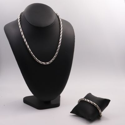 Parure Or Blanc 18k