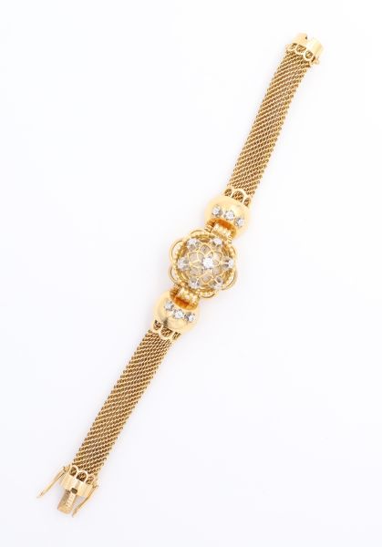 Montre Vintage - Or et diamants 