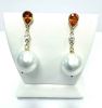 Belle paire de pendants d'oreilles - Saphirs et Perles