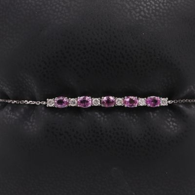 Bracelet Saphirs roses