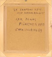 GER MAAS (1931-2020) “Le chapeau d’été aux rubans rouge”
