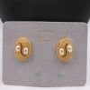 Boucles d’oreilles ovales Christian DIOR