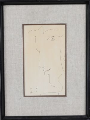 Jean Cocteau (1889-1963) Attr « Profil de gauche » 