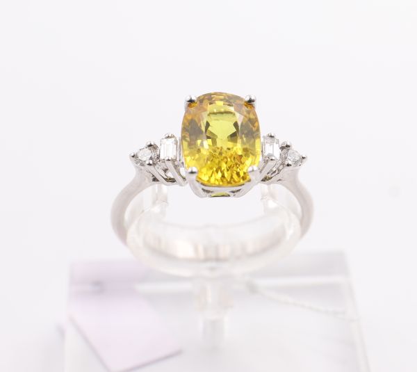 Bague Saphir jaune