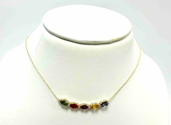 Collier nuances de Saphirs