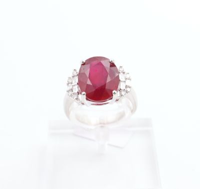 Bague Rubis de style Art Déco
