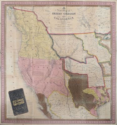 New Map of TEXAS OREGON and California