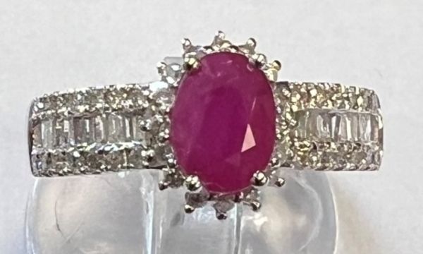 Bague Rubis et diamants