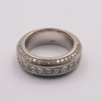Alliance Or blanc et diamants