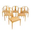 Hans Wegner (1914-2007) Set de six chaises 