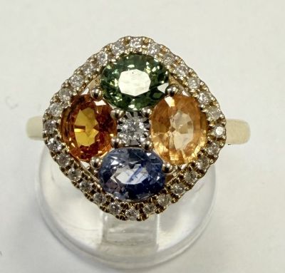 Belle bague losange