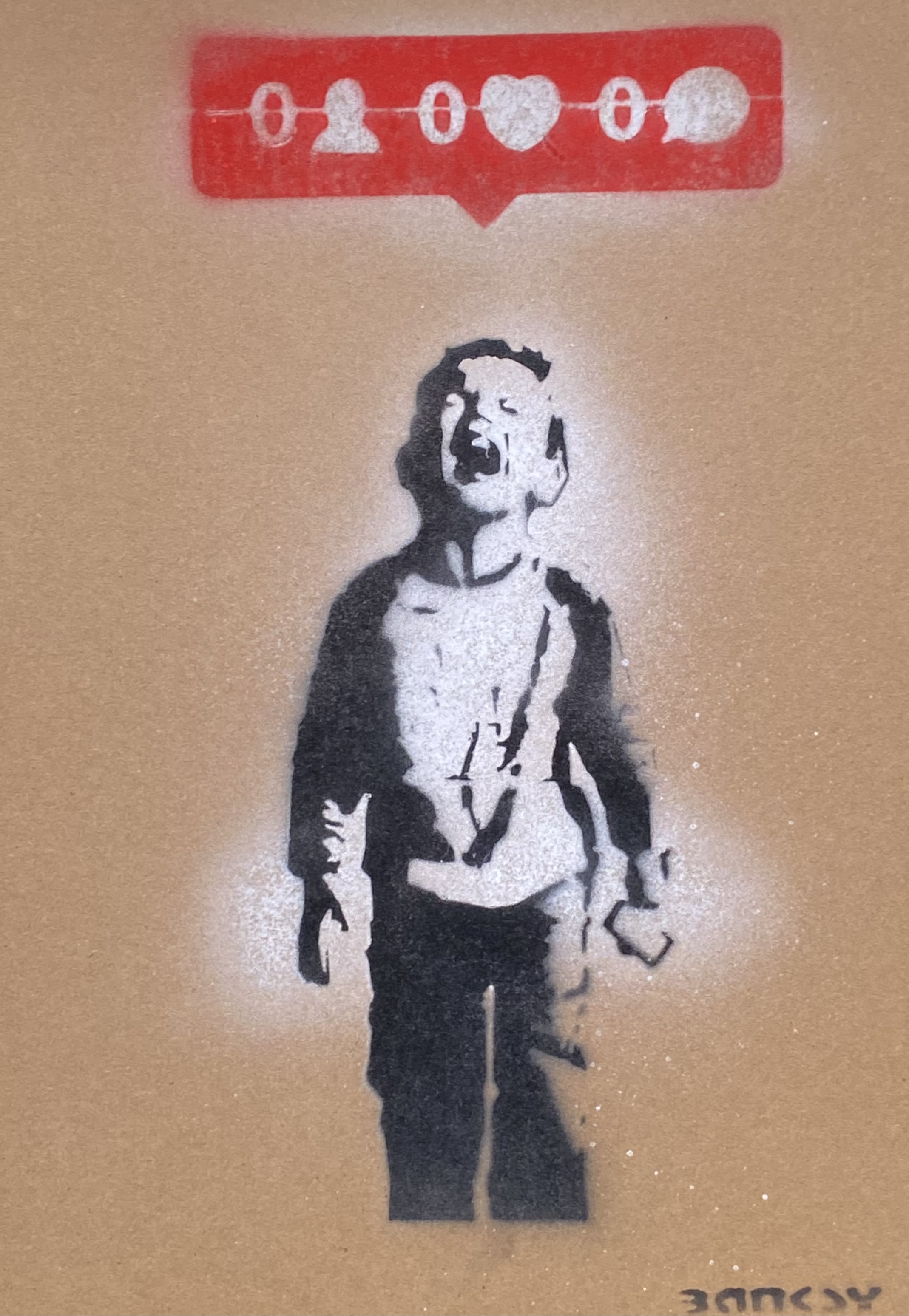 165 BANKSY Né en 1974 (D'après)