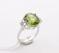Bague Péridot oval