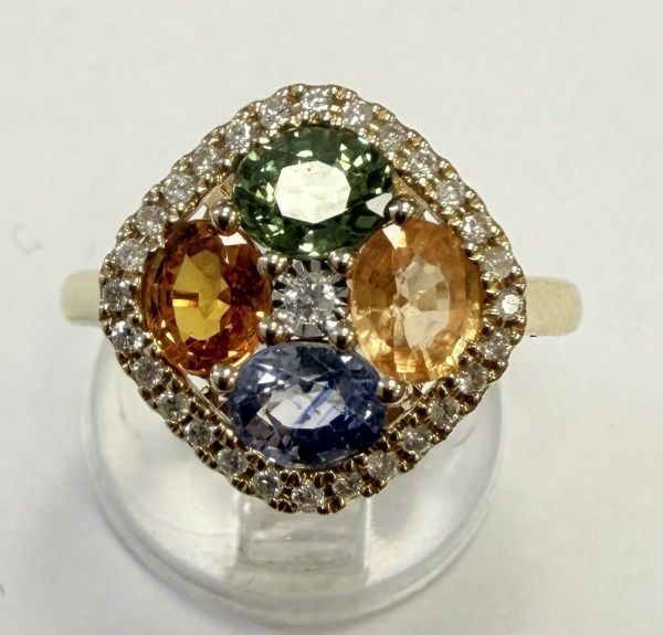 Belle bague losange