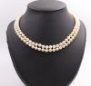 Collier de perles en double rang 
