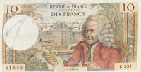 Pablo Picasso (1881-1973) d'après - Billet 10 Francs Voltaire