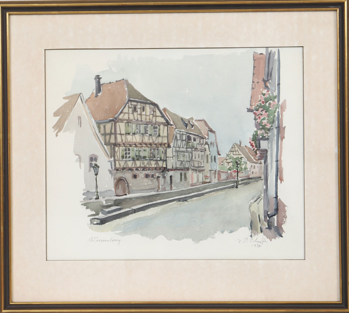 « Wissembourg » de Jean-Paul Schaeffer (1928-2010)