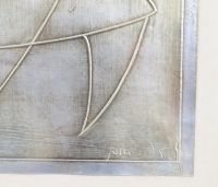 Feuille de métal en relief