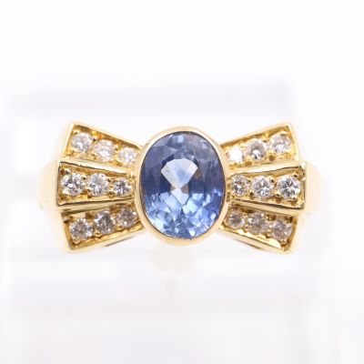 Bague design en or jaune 18K