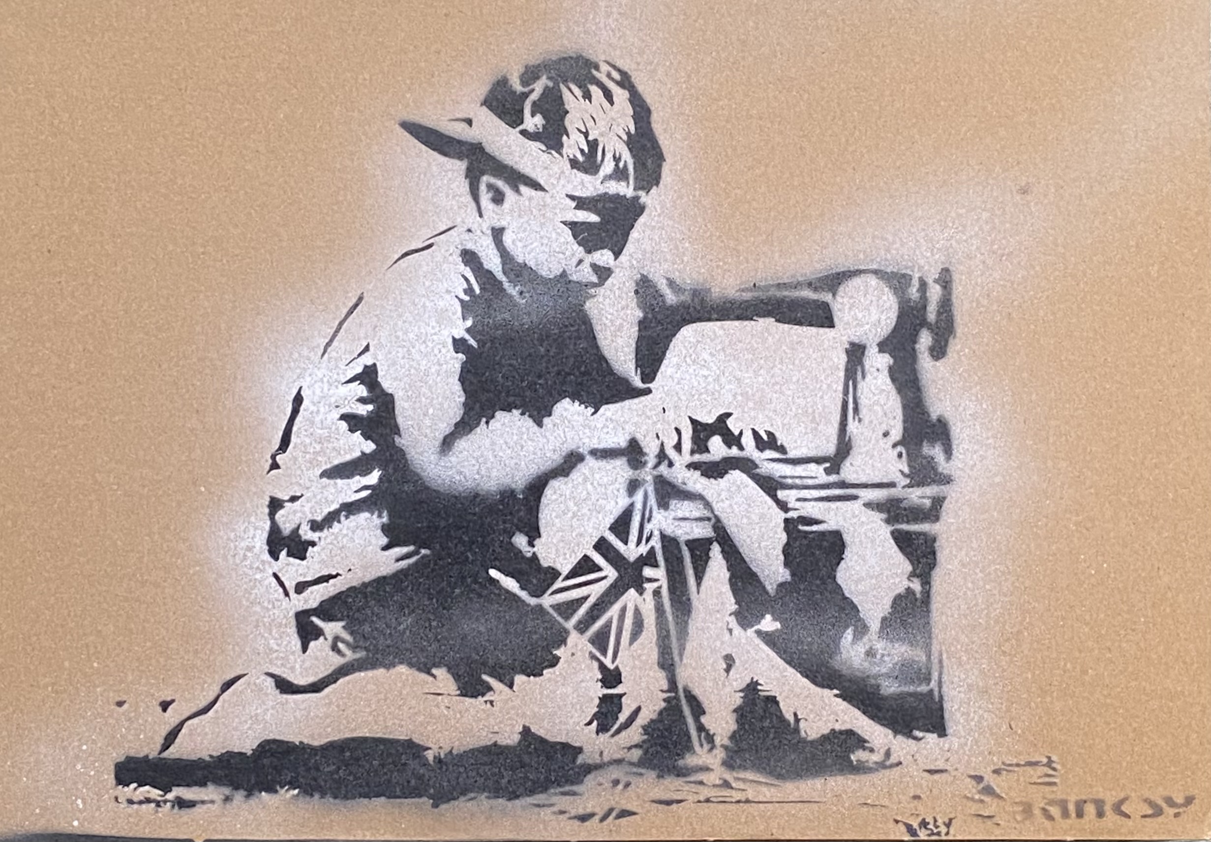 169 BANKSY Né en 1974 (D'après)