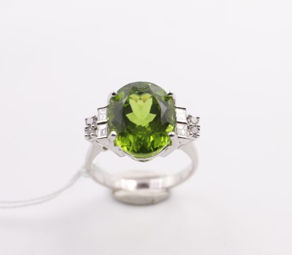 Bague Péridot oval