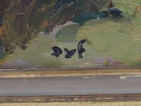 « Verger Provençal » Huile sur toile signée en bas à gauche
