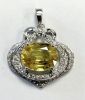Pendentif Saphir jaune