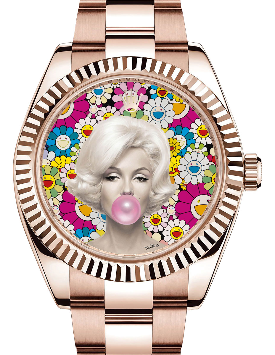 BrainRoy (né en 1980) - Rolex Marilyn Balloon Murakami Pink