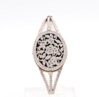 Bracelet vintage Or blanc et diamants