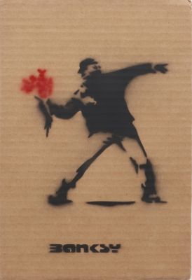 Banksy (d'après) “Flower Thrower” - Dismaland