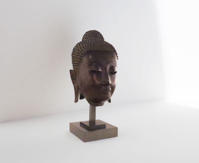 Tête de Buddha en Bronze