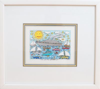 « The Sun, The sea and we » de James Rizzi (1950-2011)