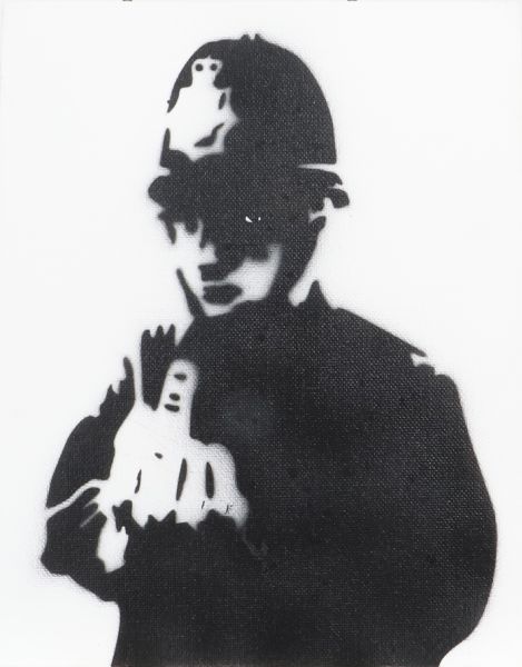 Dismaland le policier Banksy 