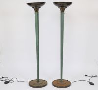 Importante paire de Lampadaires Art Déco de Philippe GENET (né en 1882) et Lucien MICHON (né en 1887)