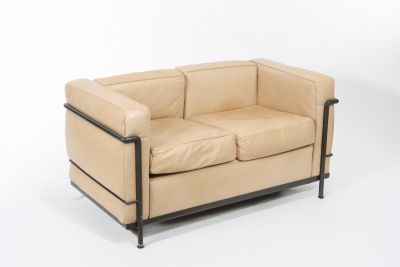 Canapé LC2 modèle 2 places - Le Corbusier, Pierre Jeanneret et Charlotte Perriand