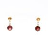 Jolie paire de pendants d'oreilles en or jaune 18K