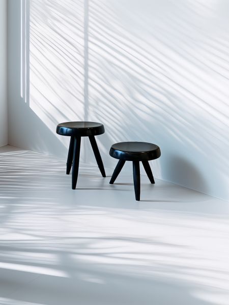 Tabourets dans le goût de Charlotte Perriand (1903-1999)