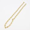 Chaine maille Figaro en Or jaune 18K